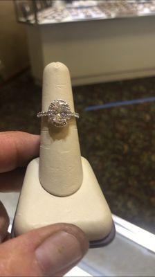 Another GORGEOUS diamond engagement ring made by Darryn at Huffman Jewelry! Never disappoints. GO CHECK HIM OUT! The best ever.