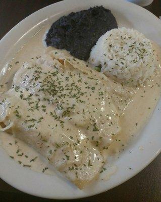 "spicy" ranch seafood enchiladas...meh