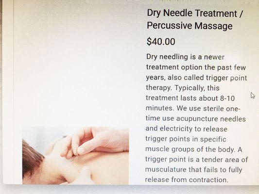 Dry Needle introductory offer