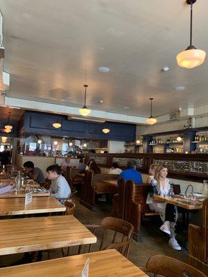 Dining area on a Saturday afternoon.