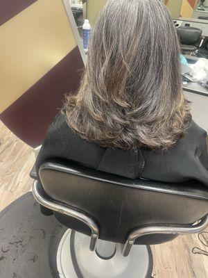 Woman's haircut - layers by Caprise at Great Clips Great Northern