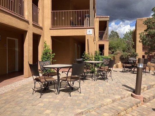 Courtyard outside rooms