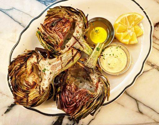 GRILLED ARTICHOKES