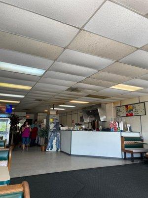 Look at the filth in the ceiling tiles.