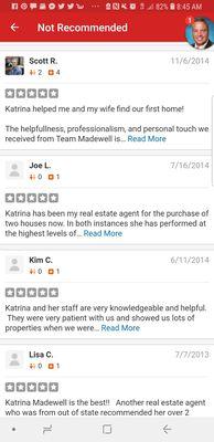 Reviews from our customers not posted by yelp