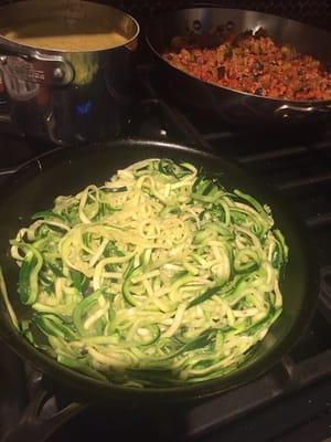 Zucchini noodles. "Zootles".