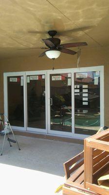 Impact Sliding Door Installation. Hurricane Sliding Door by Alco Windows and Doors. Miami Dade Approved