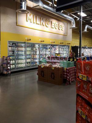 Milk & eggs section