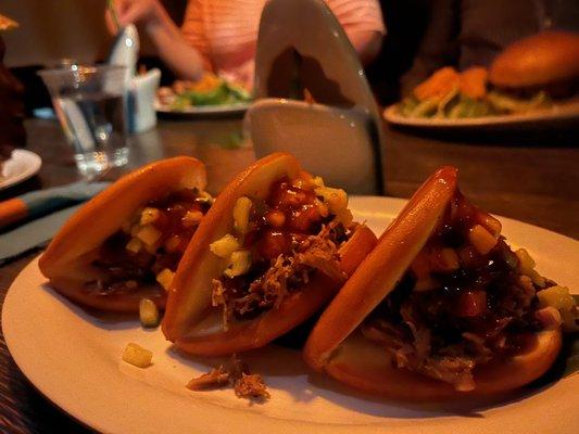 Kalua Pork Bao Buns and Shipwreck Shirley Cocktail