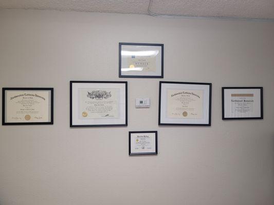 Degrees and certifications