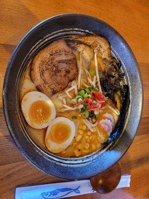 Pork Chashu Ninja Ramen (with an extra egg)