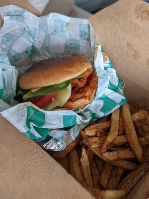 Crispy Chicken Sandwich with Fries