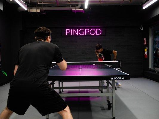 Play ping pong, anytime of day