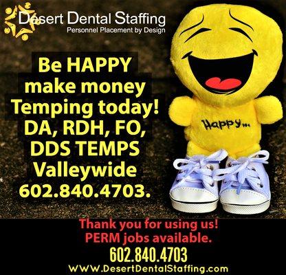 Your provider of DENTAL temporary & permanent staffing solutions!