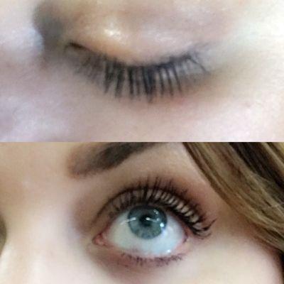 Before and after my lash lift!