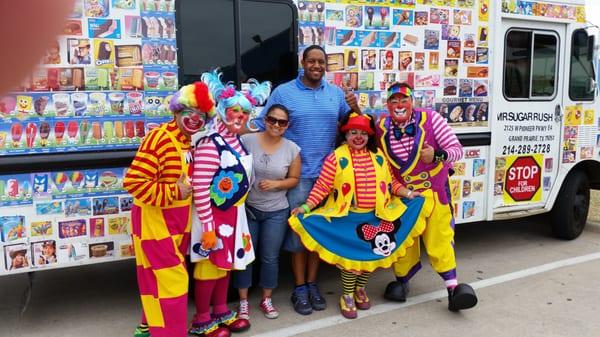 Mr. Sugar Rush at Cico Auto Dallas customer appreciation day!