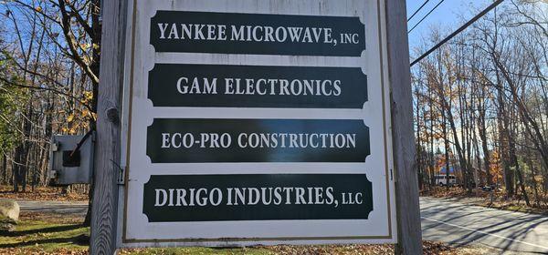 Sign for Eco-Pro Construction, Harrison, Maine