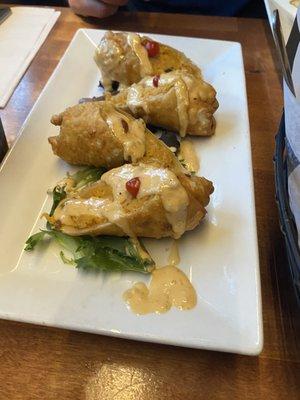 Crab filled egg rolls