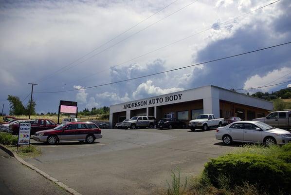 Our Shop, complete with a view.