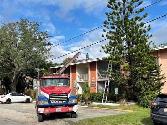 City of Ft. Lauderdale - shingle roof in progress  by DLJ Roofing Contractors