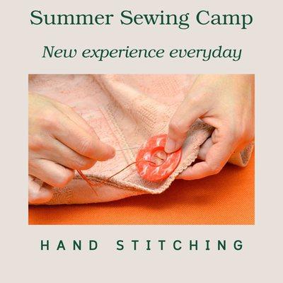 Craft and hand stitching class for kids and adults