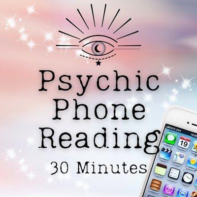 Special rate for phone readings one dollar a minute maximum 30 minutes