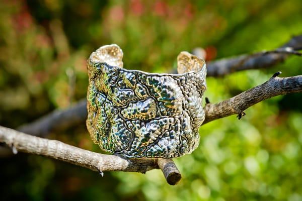 Sterling Silver textured cuff