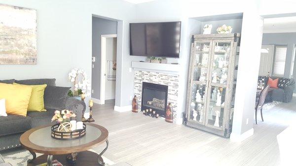 BRENTWOOD- fire place remodeled