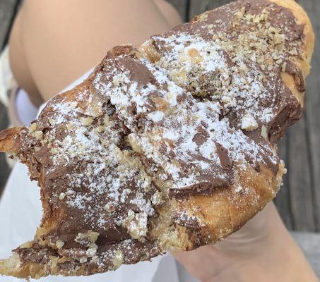 Nutella hazelnut croissant. Wish there was more nutella filling inside though