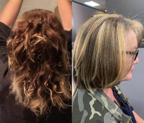 Before and after cut& highlight.