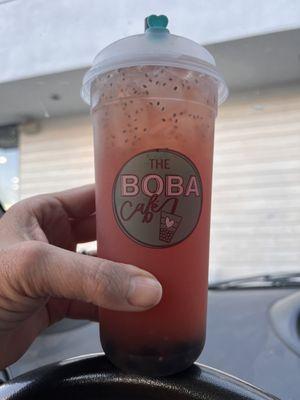 Kinda light on the boba