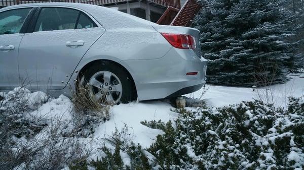 Snowy day extrication!