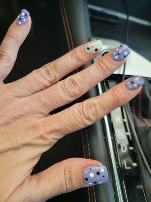 Love these nails.  Alex is amazing and his wife can paint anything in them!