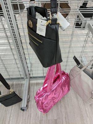 Shiny pink bag