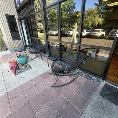 Rocking chairs for outdoor seating