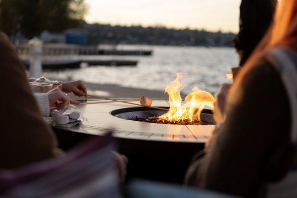 S'mores lake side.