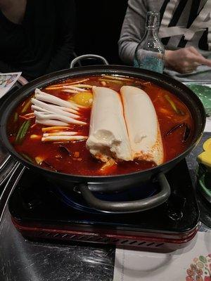 Seafood tofu soup