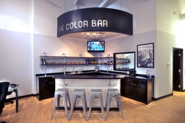 Visit our world class color bar where your stylist will review your vision for your new and prepare custom color formulas.