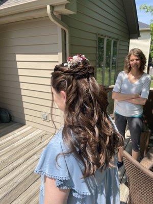 Wedding hair trial