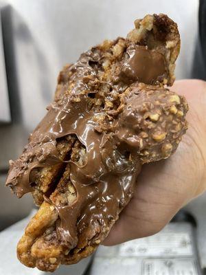 New York style Ferrero Rocher stuffed cookies