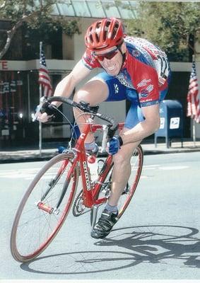 Doc is still racing, this is in Davis 4th of July race,..75 guys behind me in a long line!