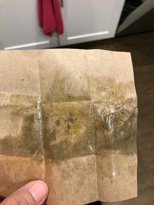 This is an example of a shatter that has been poorly manufactured, packaged and sold to an unsuspecting customer anyway.