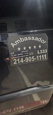 Ambassador Cab