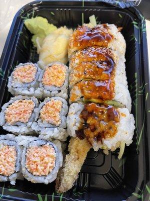 Shrimp Tempura & Spicy Crab Roll