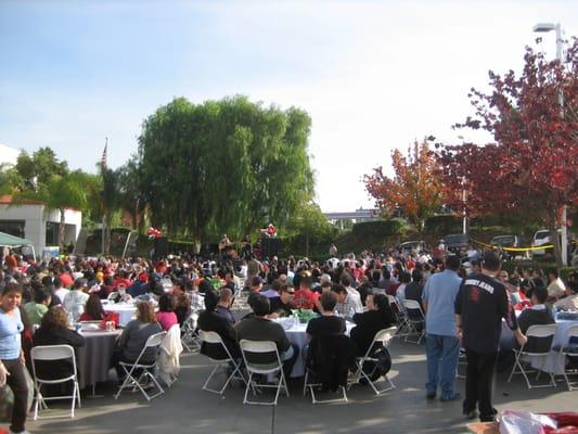 Fender factory holiday lunch event.