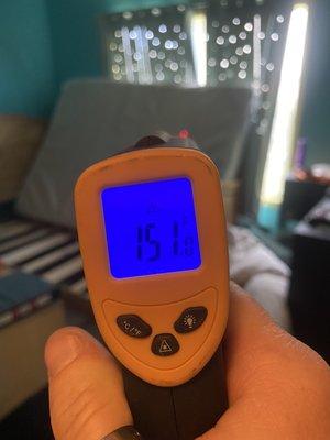 Heat treatment for bedbugs, great temperature!