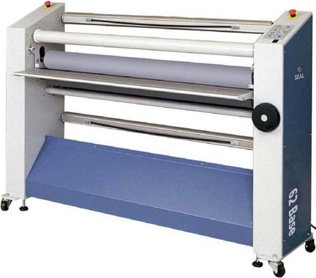 Seal 62 Base laminating machine is  ideal for pressure sensitive laminating films, adhesive backed vimyl and mounting adhesives