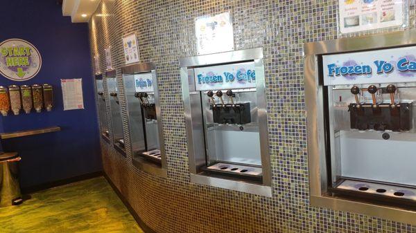 Froyo machines. About 6 machines - two main flavors each plus mixed