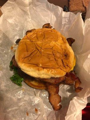 This bacon burger was insane