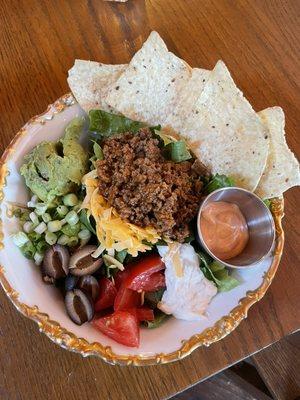 Beef taco salad